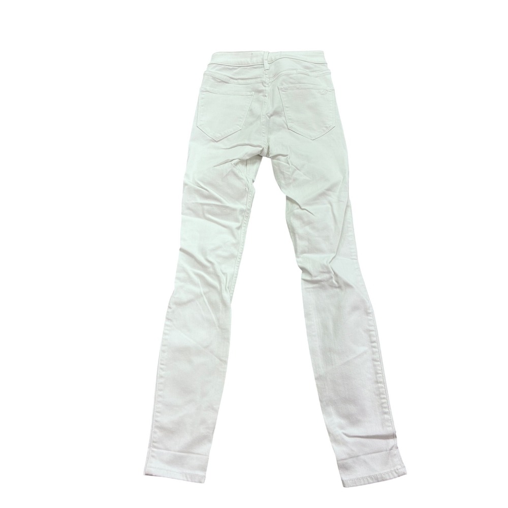 Hollister Womens White High Rise Crop Jean Legging Distressed Size 0R W24 L26
